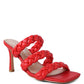 HIGH BAE POINTED HEEL BRAIDED SANDALS