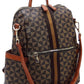 Monogram Striped Convertible Backpack