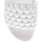 SUNDAE PLATFORM SLIDES WITH WOVEN TEXTURED STRAPS