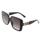 Square Retro Fashion Flat Top Women Sunglasses