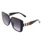 Square Retro Fashion Flat Top Women Sunglasses