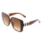 Square Retro Fashion Flat Top Women Sunglasses