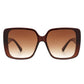 Square Retro Fashion Flat Top Women Sunglasses