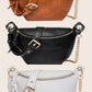 Twist Tassel Zipper Sling Chain Crossbody Bag