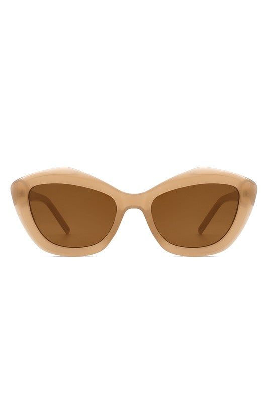 Geometric Retro Cat Eye Sunglasses