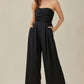 Overlapping Top Detailed Jumpsuit