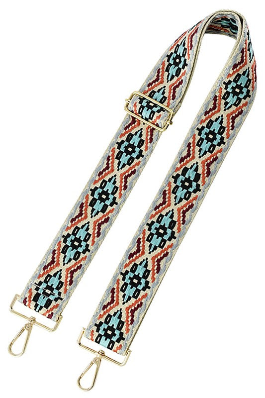 Aztec Tribal Pattern Guitar Strap