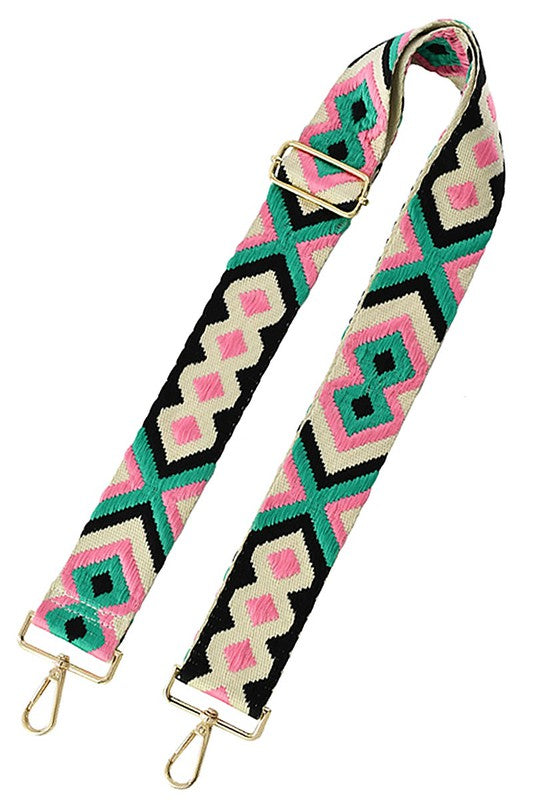 Aztec Tribal Pattern Guitar Strap – Naked Dolphin