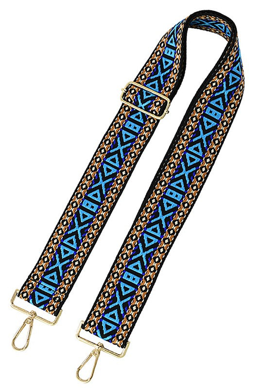 Aztec Tribal Pattern Guitar Strap – Naked Dolphin