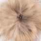 Faux Fur Pom Cotton Slouchy Beanie