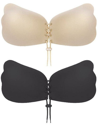 Lace-Up Adhesive Sticky Bra