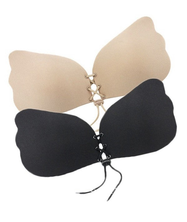 Lace-Up Adhesive Sticky Bra