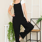 Wide Leg Premium Cotton Rib Overalls