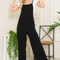 Wide Leg Premium Cotton Rib Overalls