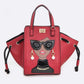 Lady In Glasses Convertible Top Handle Bag