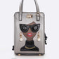 Lady In Glasses Convertible Top Handle Bag