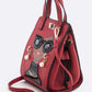 Lady In Glasses Convertible Top Handle Bag