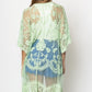 Pastel Floral Lace Kimono W/Front Tie