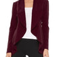 Solid, Waist Length Blazer