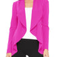 Solid, Waist Length Blazer