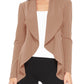 Solid, Waist Length Blazer