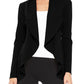 Solid, Waist Length Blazer