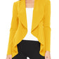 Solid, Waist Length Blazer