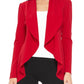 Solid, Waist Length Blazer