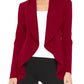 Solid, Waist Length Blazer