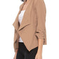 Casual, Solid, Waist Length, Blazer Jacket