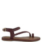 STALLONE Braided Flat Sandals
