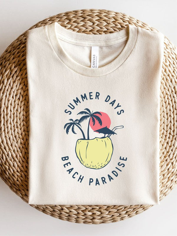 Summer Days Beach Paradise Graphic Tee