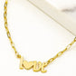 Real Gold Dipped Love Pendant Necklace