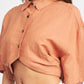 WIDE SLEEVE CROPPED SHIRT