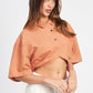 WIDE SLEEVE CROPPED SHIRT