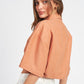 WIDE SLEEVE CROPPED SHIRT