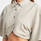 WIDE SLEEVE CROPPED SHIRT