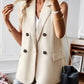 Double breasted blazer vest