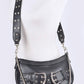 Vegan Leather Convertible Studded Shoulder Bag