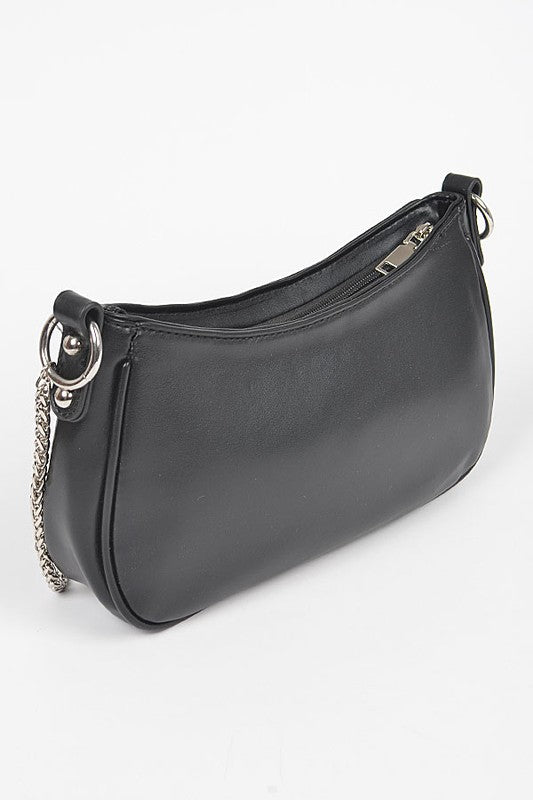 Vegan Leather Convertible Studded Shoulder Bag