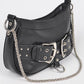 Vegan Leather Convertible Studded Shoulder Bag