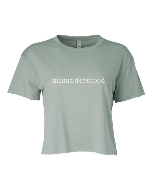 misunderstood graphic Cropped Festival Tee