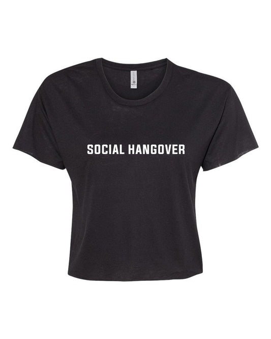 Social Hangover graphic Cropped Festival Tee