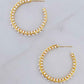 Classy Lady Pearl Hoop Earrings