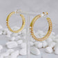 Classy Lady Pearl Hoop Earrings