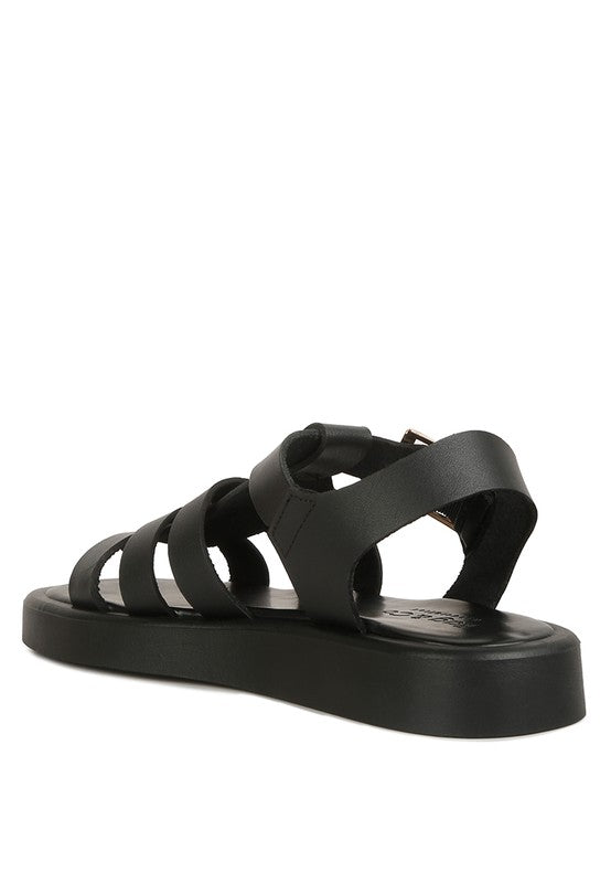 Dacosta Genuine Leather Gladiator Platform Sandals