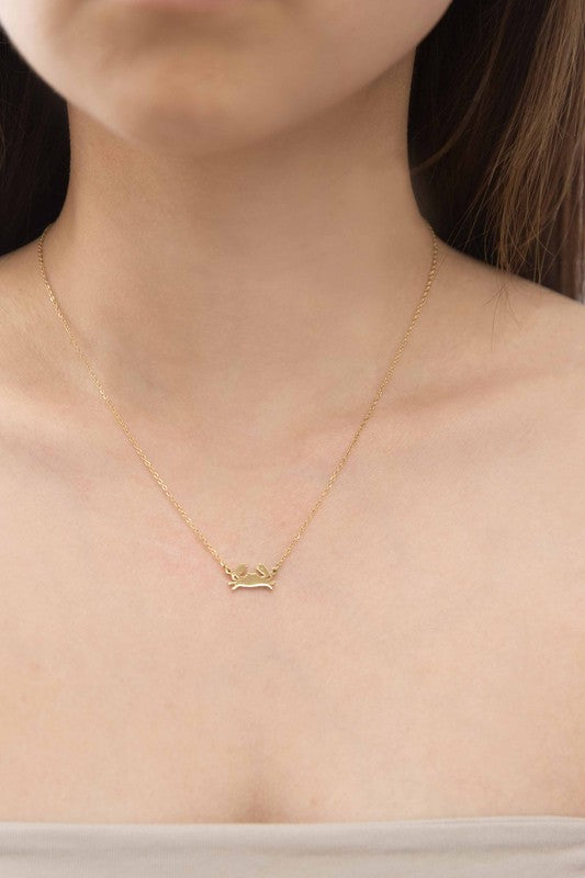 Crab Charm Necklace