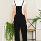 Wide Leg Premium Cotton Rib Overalls