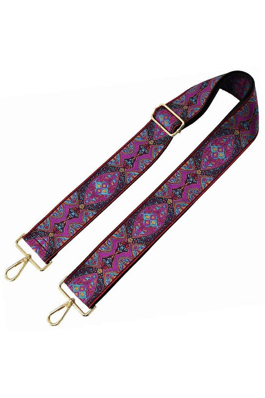 Tribal Pattern Guitar Strap - 2 inch Wide