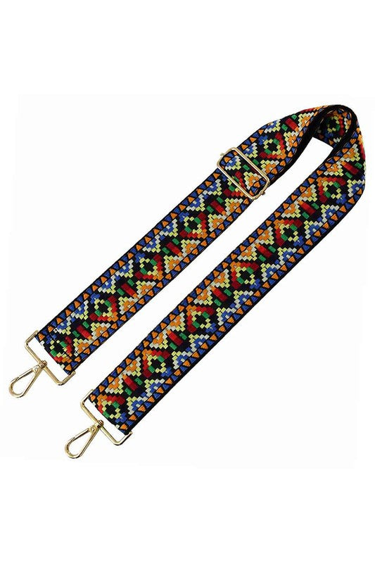 Tribal Pattern Guitar Strap - 2 inch Wide